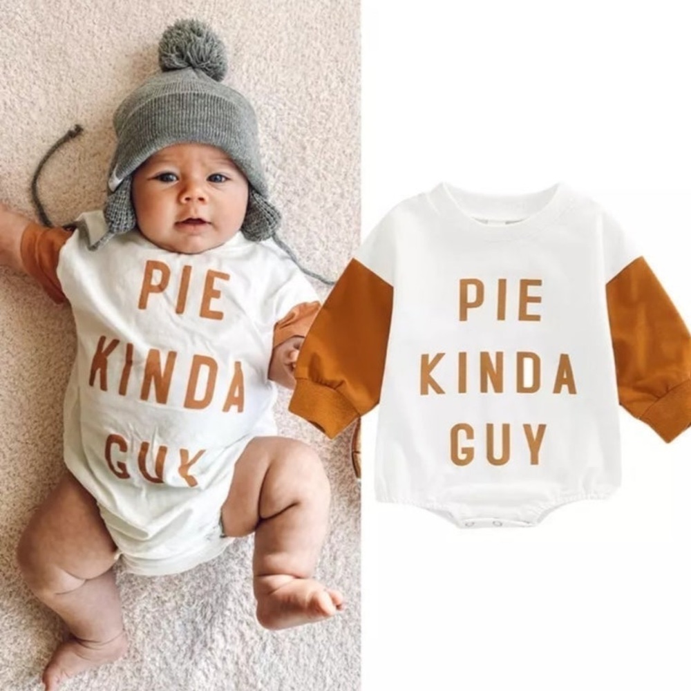 Pie Kinda Guy baby romper
